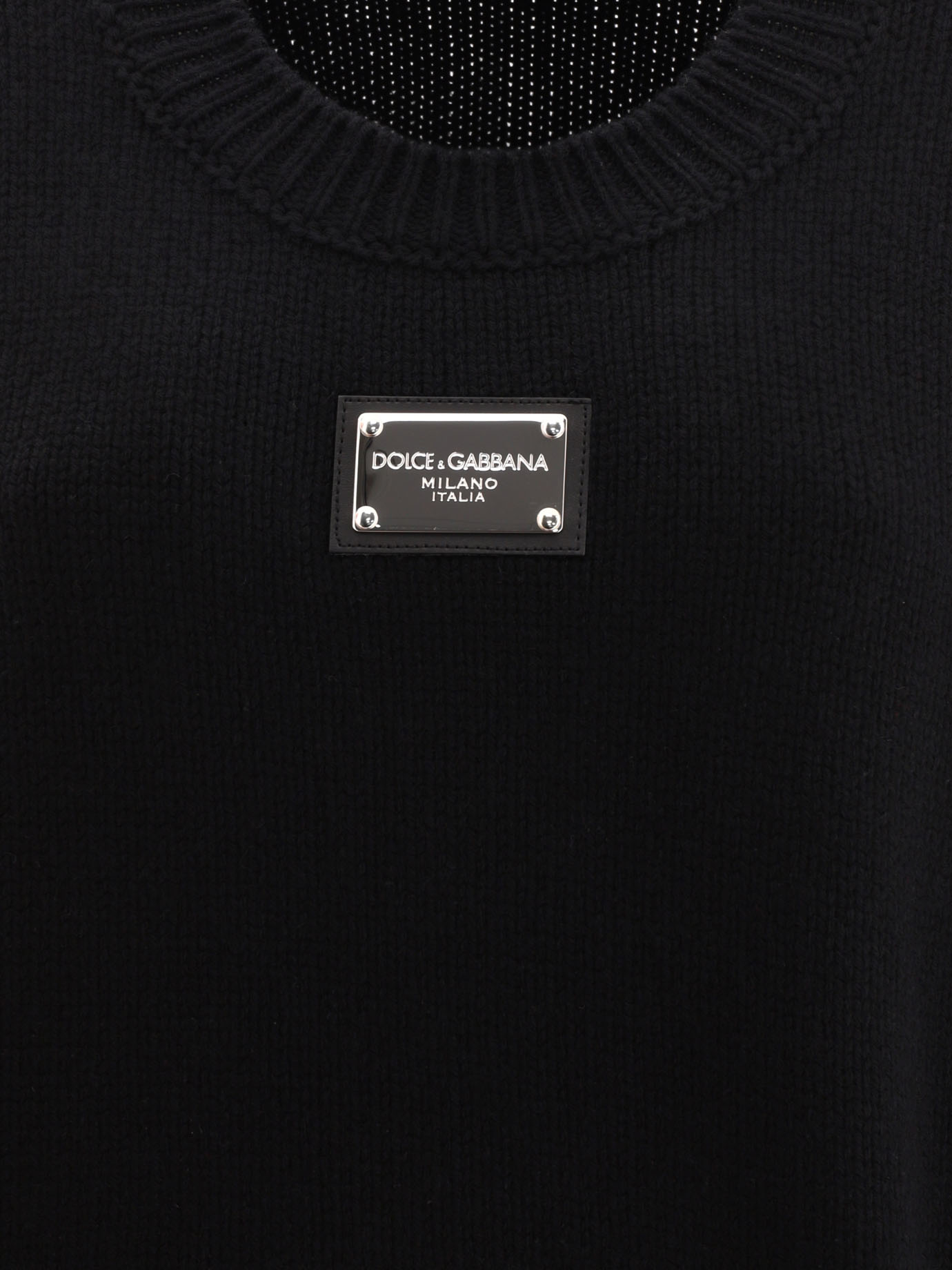 DOLCE & GABBANA Logo plaque sweater